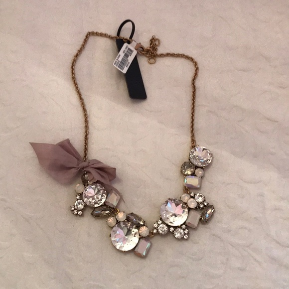 J. Crew Jewelry - NWT jcrew diamond ribbon necklace